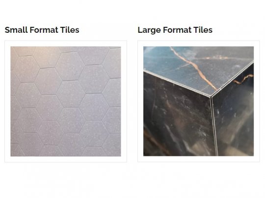 Small Format Tile vs Large Format Tile